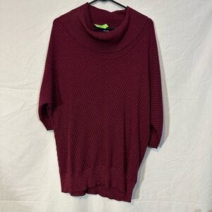 Alyx Metallic Burgundy Sweater